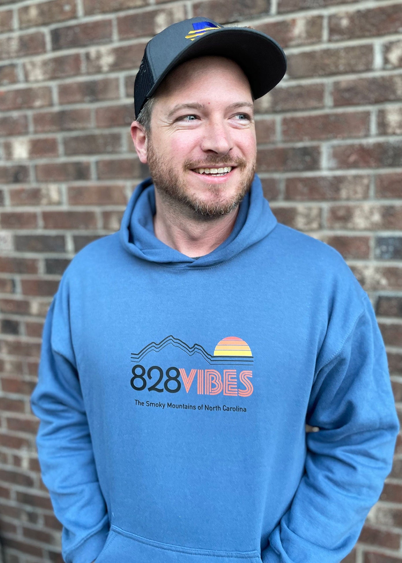 828 Vibes Logo Hoodie - Gildan G185 Adult Heavy Blend828 Vibes Hoodie