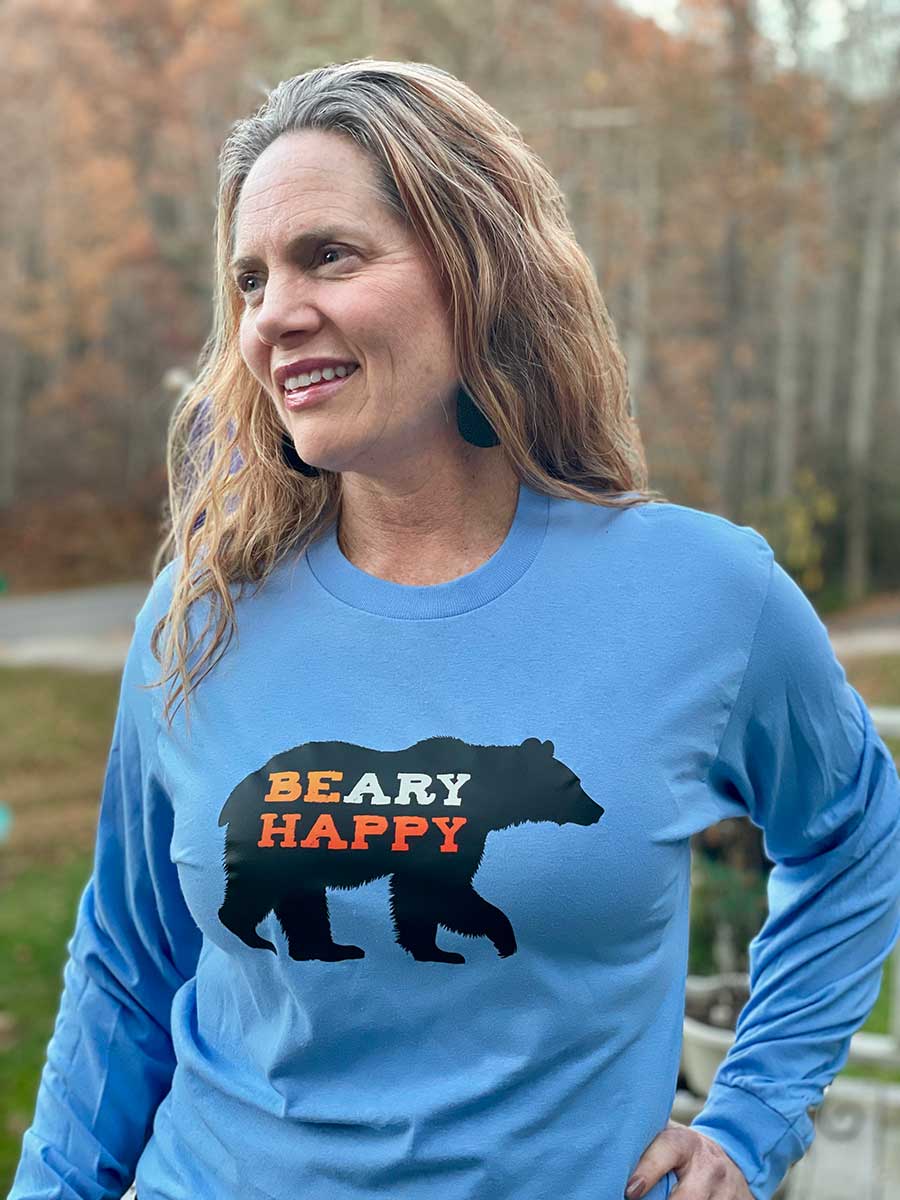 BEary HAPPY Long Sleeve - Smoky Mountain Vibes