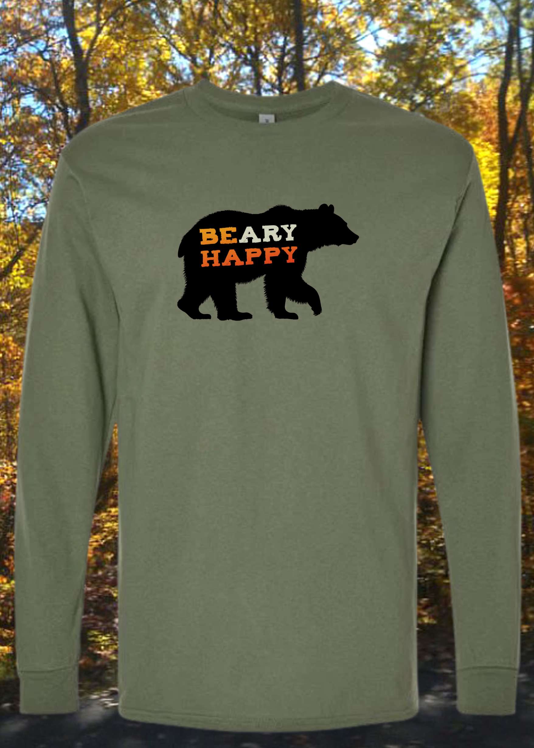 BEary HAPPY Long Sleeve - Smoky Mountain Vibes