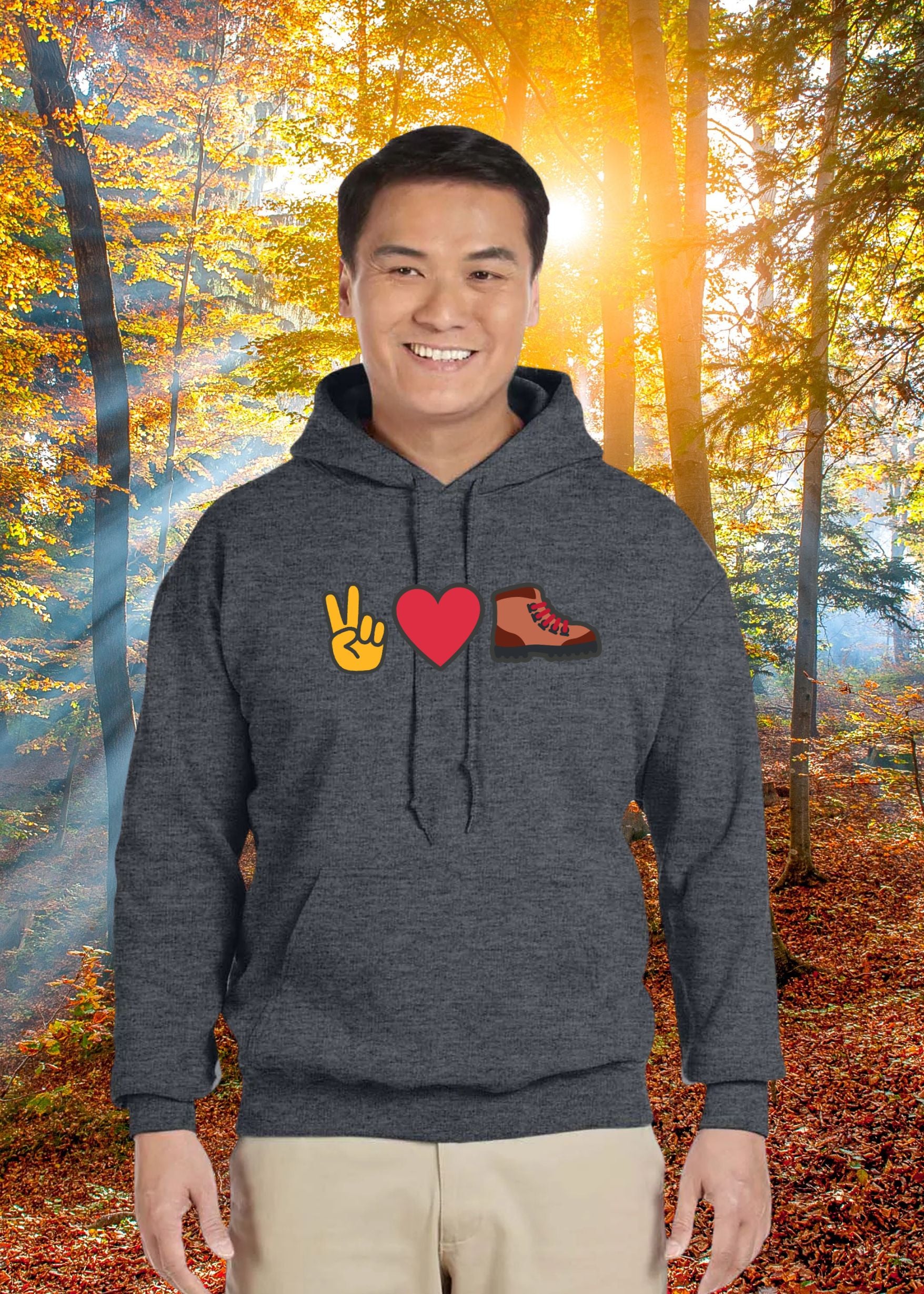Peace Love and Hiking Hoodie - Smoky Mountain Vibes