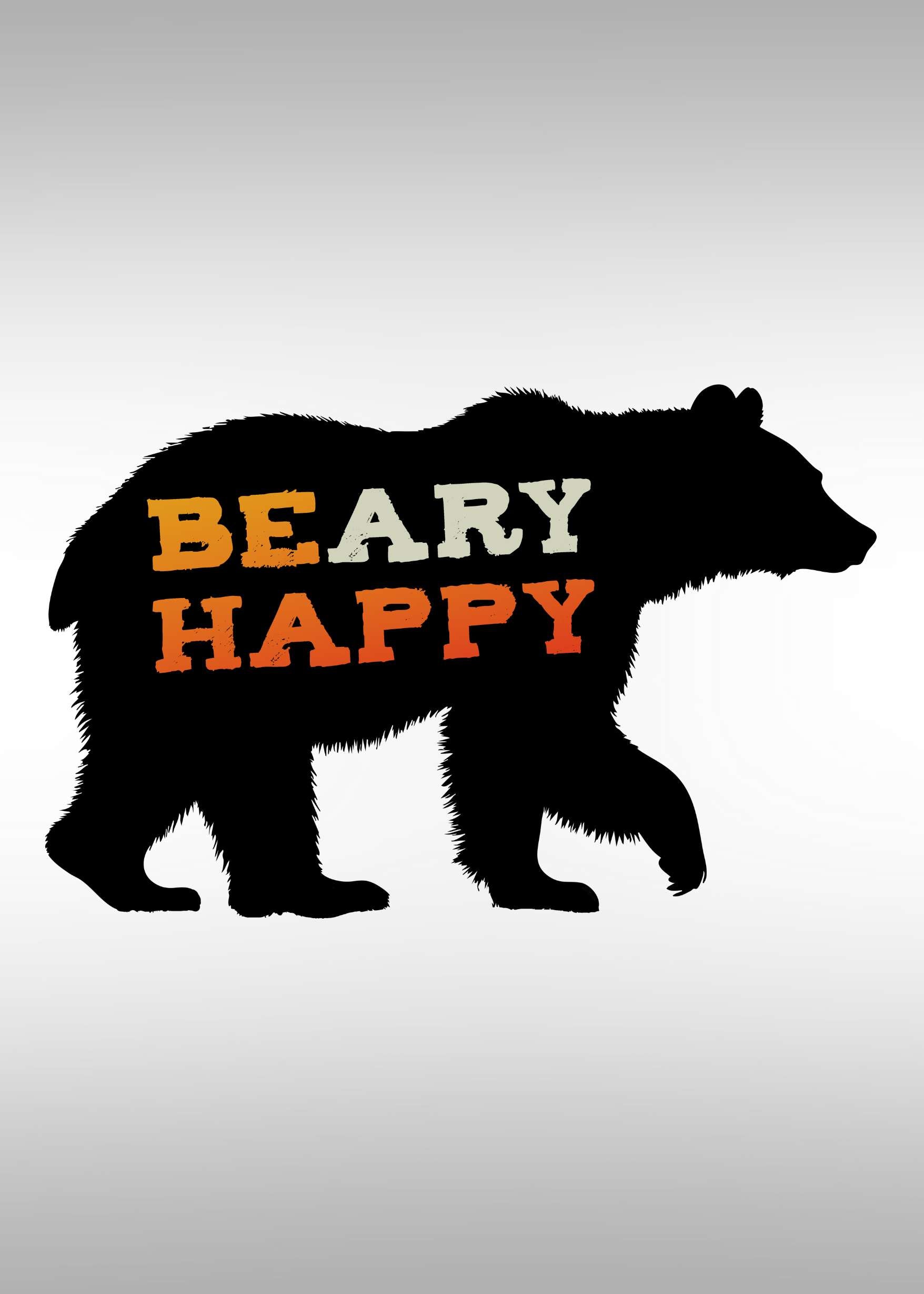 BEary HAPPY Long Sleeve - Smoky Mountain Vibes