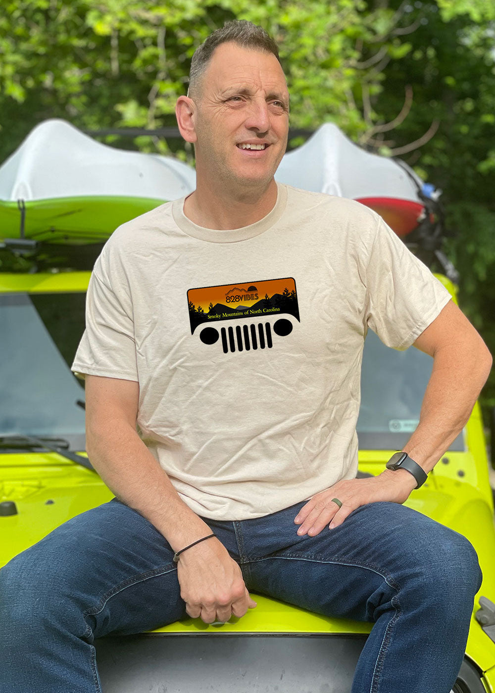Jeeping In The Smokies Short Sleeve T-shirt