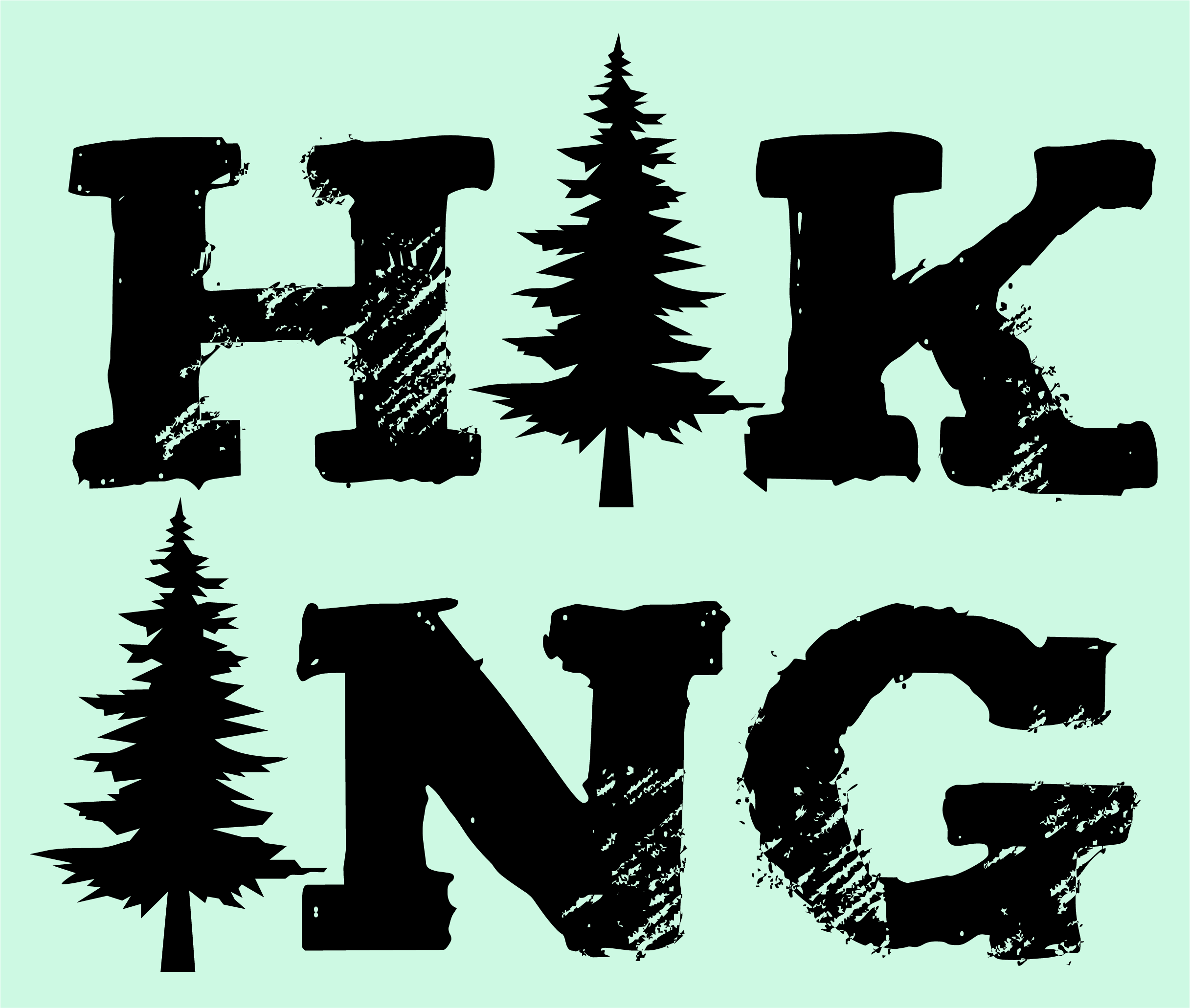 HIKING - racer back tank top military green