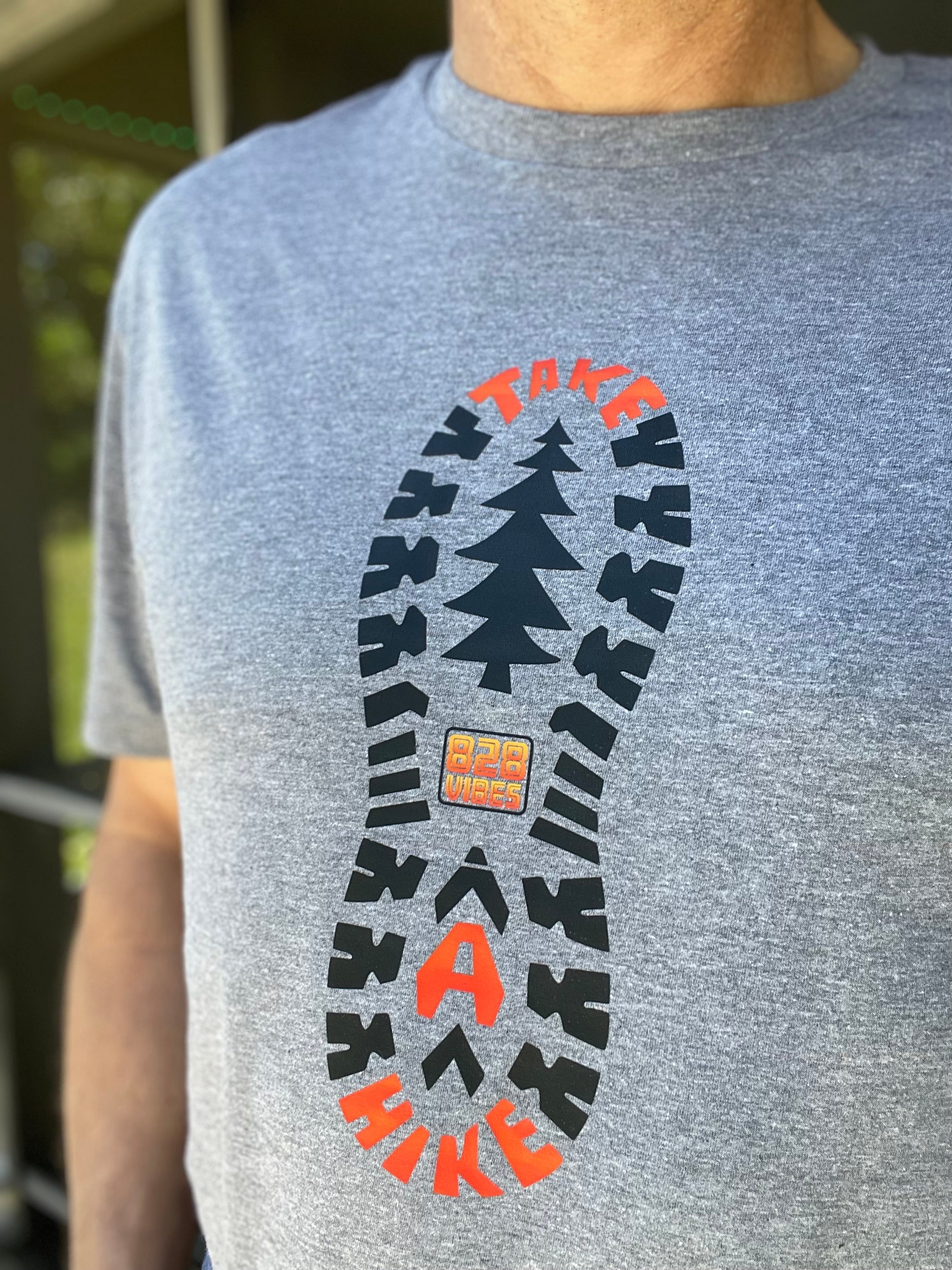 Take A Hike - heather gray short sleeve