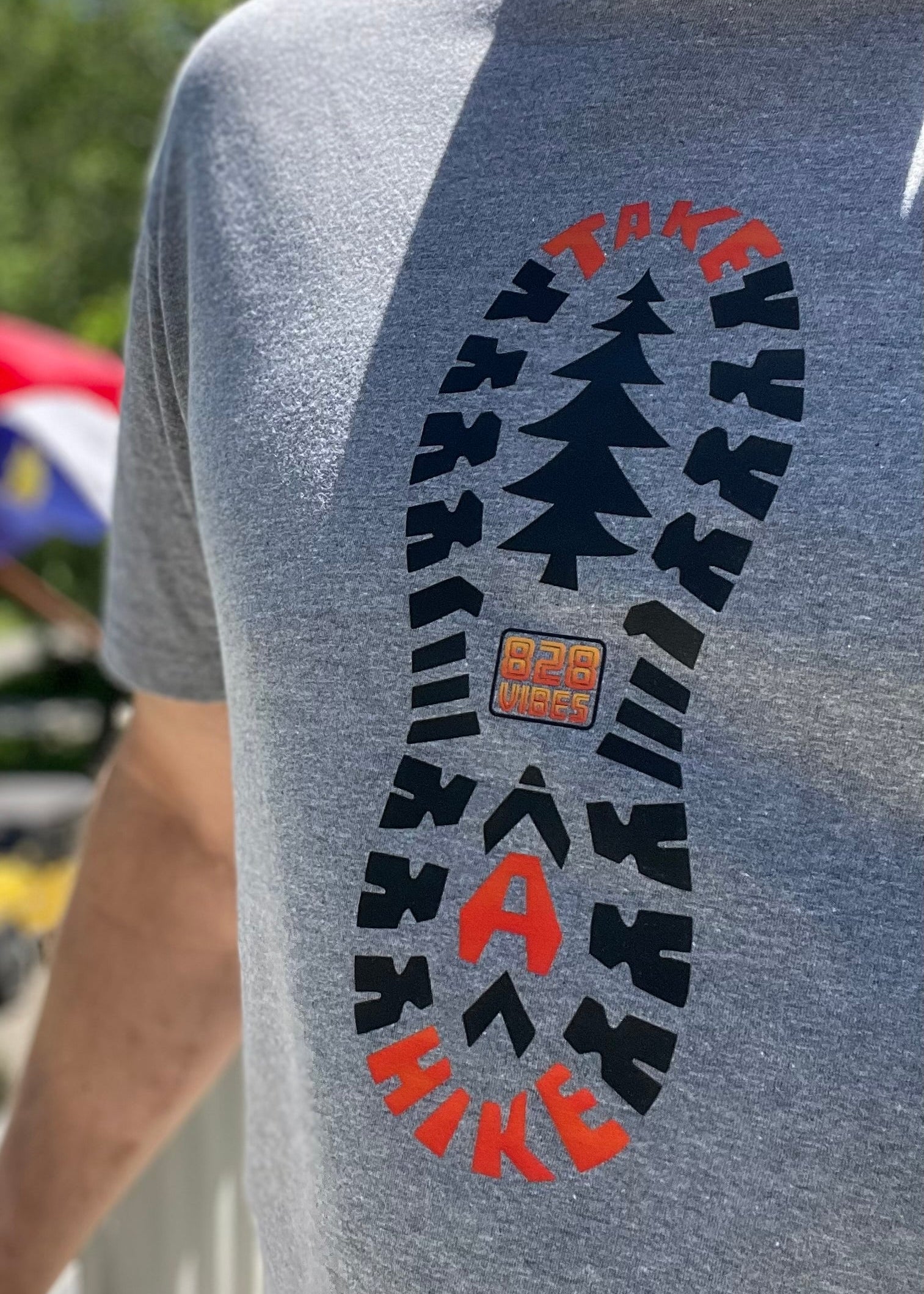 Take A Hike - heather gray short sleeve