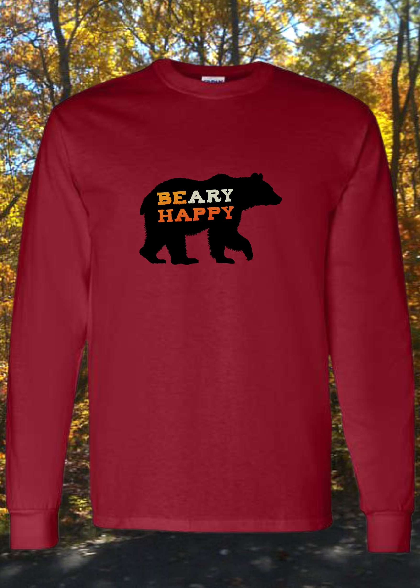 BEary HAPPY Long Sleeve - Smoky Mountain Vibes