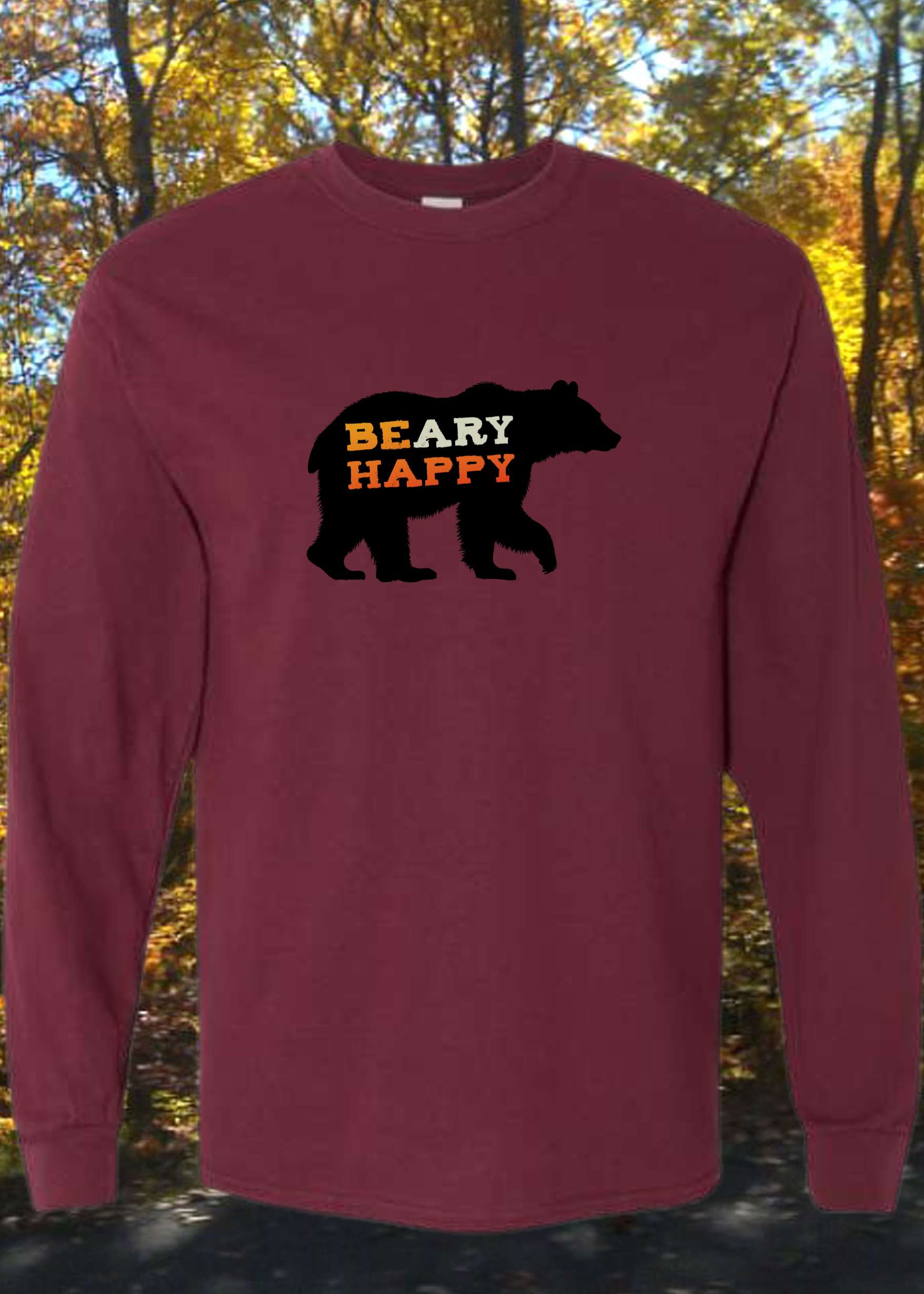 BEary HAPPY Long Sleeve - Smoky Mountain Vibes
