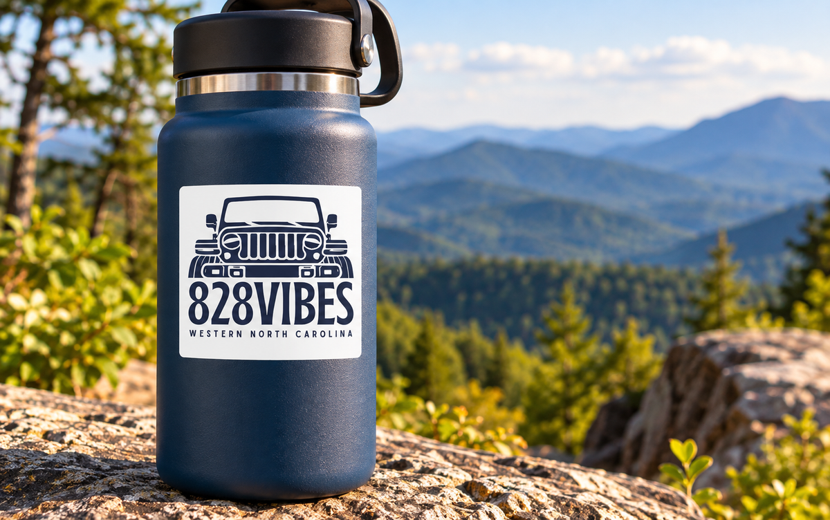 Jeep Wrangler 828Vibes 3" Square Sticker