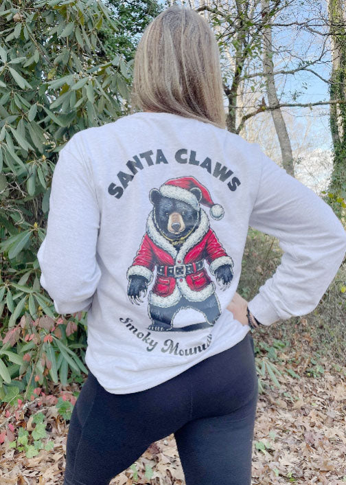 Santa Claws - Smoky Mountain Vibes Long Sleeve T-shirt