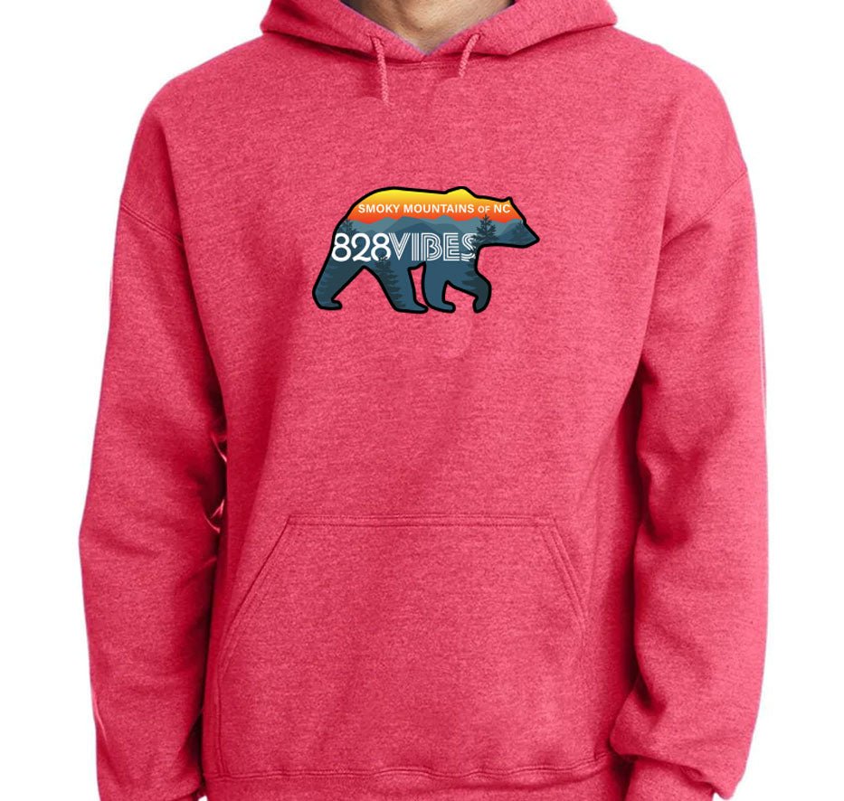 828 Bear Hoodie Stay Warm Gildan G185 Adult Heavy Blend
