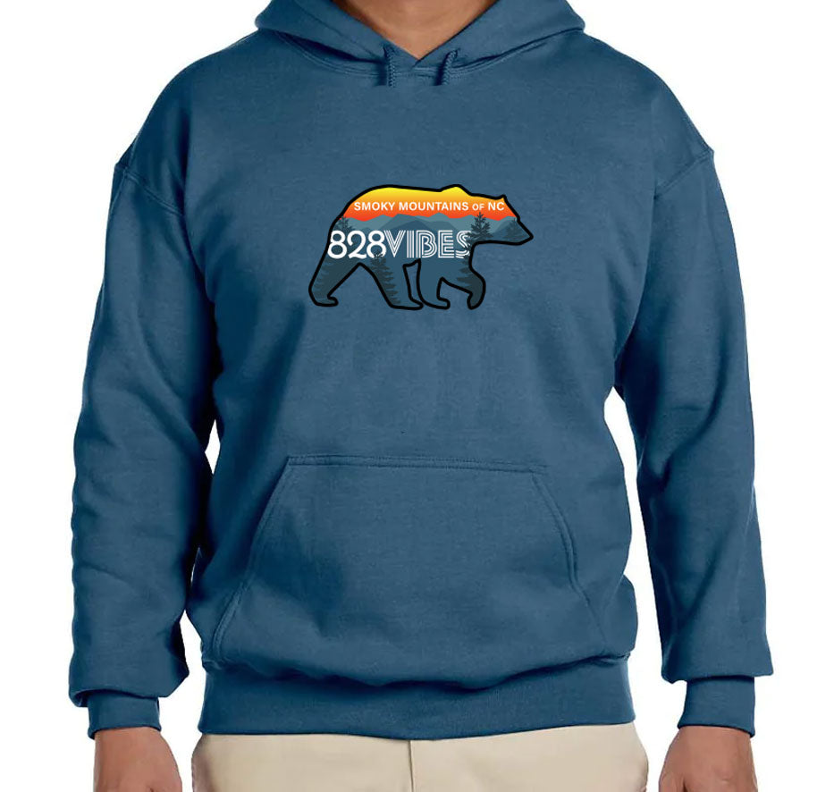 828 Bear Hoodie Stay Warm Gildan G185 Adult Heavy Blend
