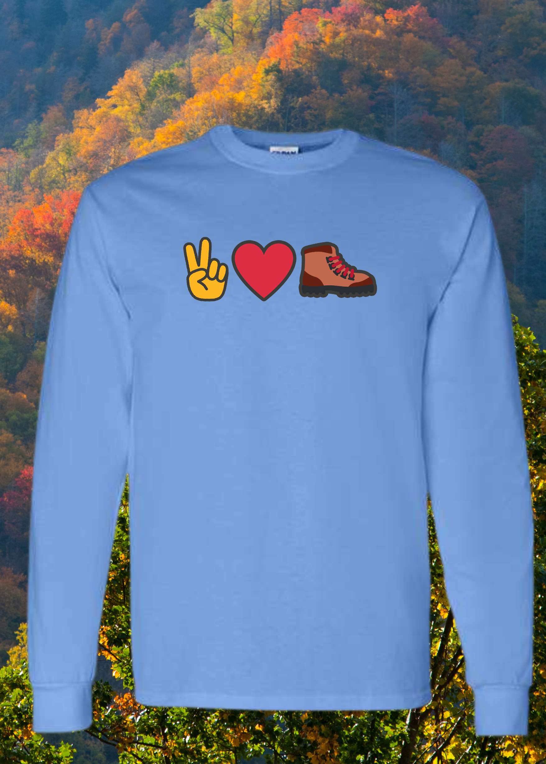 Peace Love and Hiking Long Sleeve - Smoky Mountain Vibes