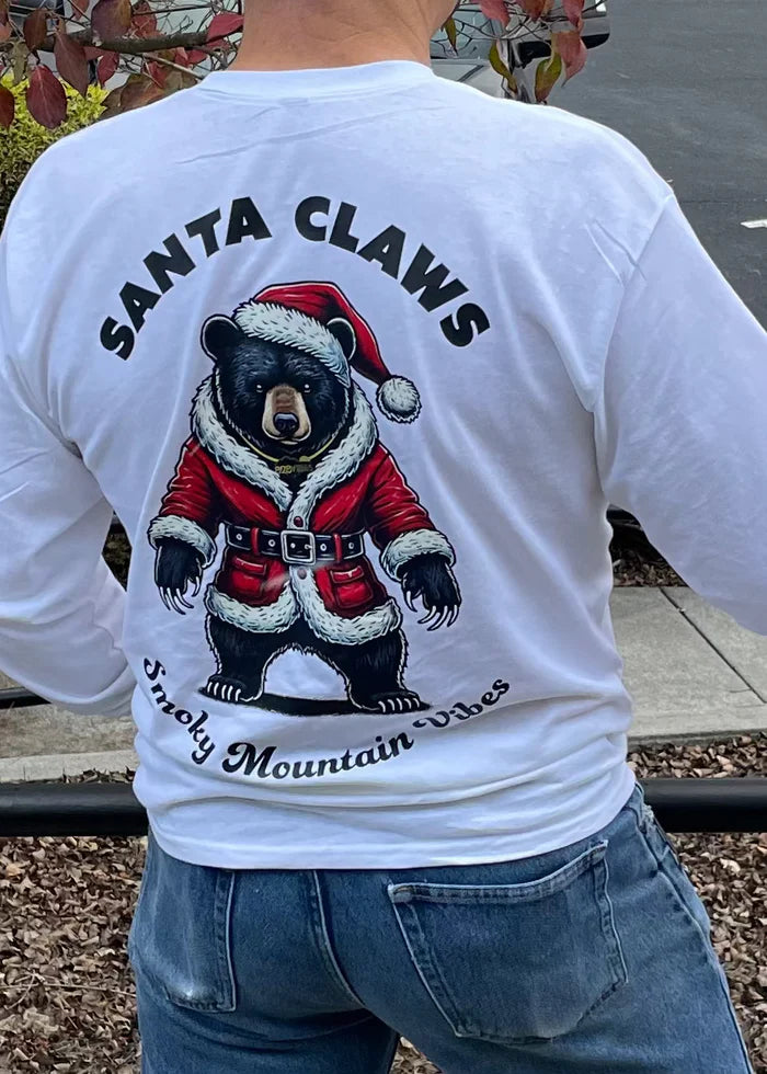 Santa Claws - Smoky Mountain Vibes Long Sleeve T-shirt