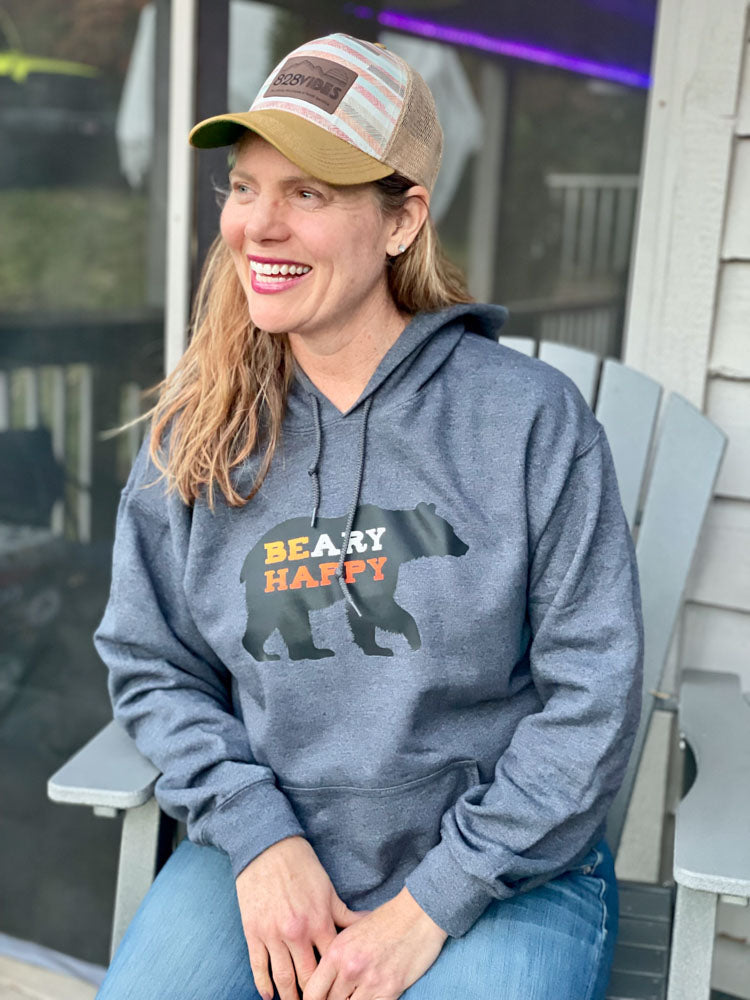 BEary HAPPY Hoodie - Smoky Mountain Vibes