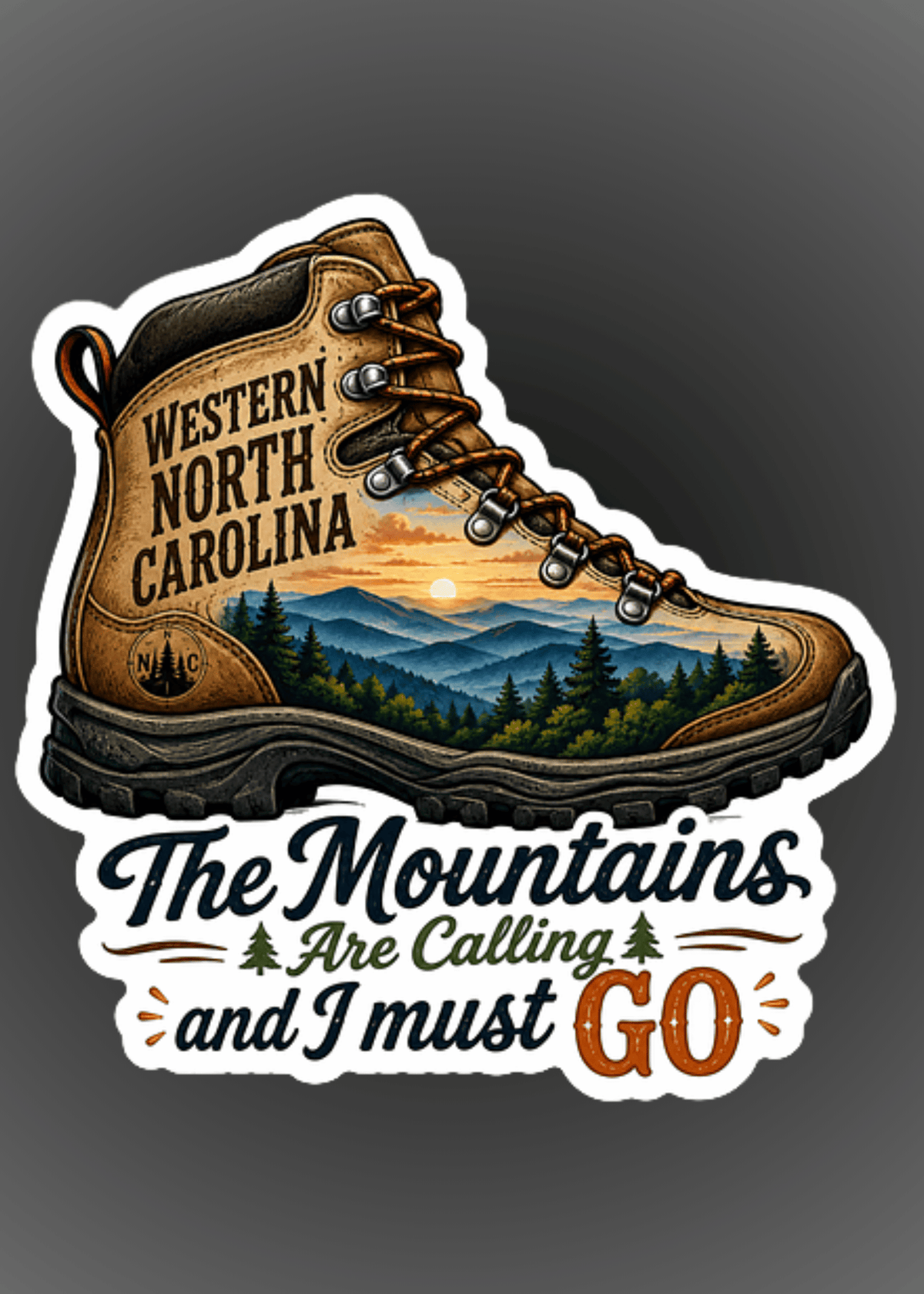 The Mountains Are Calling 2.92″ × 3″ Sticker