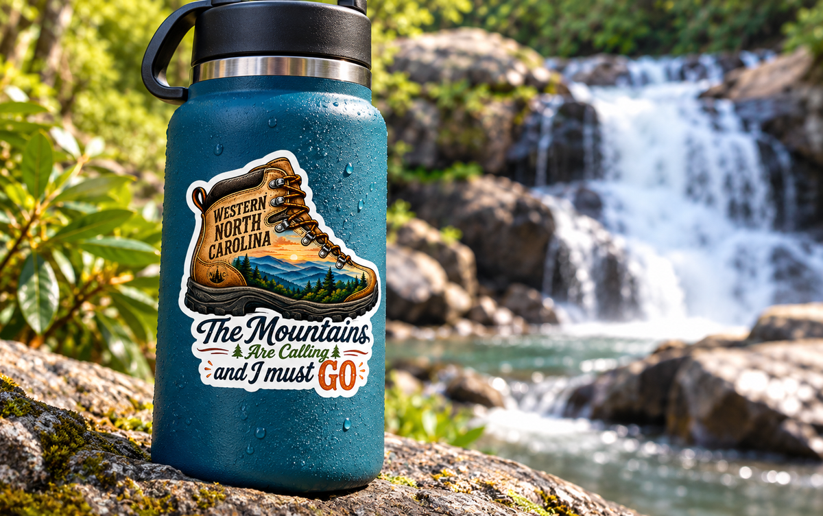 The Mountains Are Calling 2.92″ × 3″ Sticker